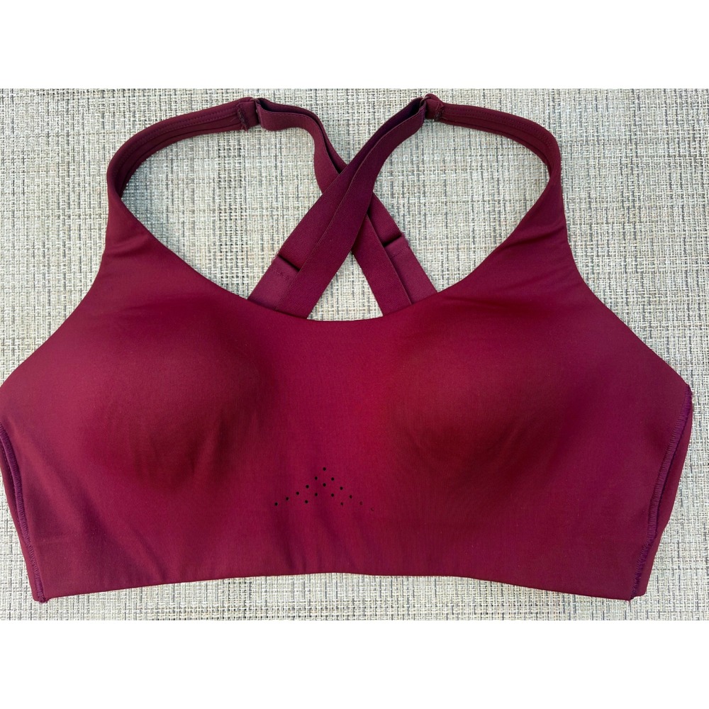 Old Navy Active Powersoft High Support Sports Bra Burgundy 38C Go-Dry Adjustable